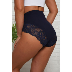 Трусы женские №64909 хлопок стрейч (р-ры: 50-54) синий