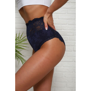 Трусы женские №64909 хлопок стрейч (р-ры: 50-54) синий