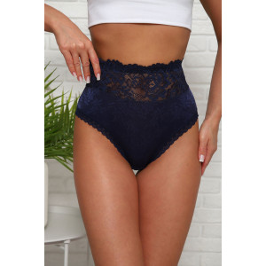 Трусы женские №64909 хлопок стрейч (р-ры: 50-54) синий