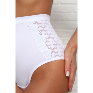 Трусы женские №64908 хлопок стрейч (р-ры: 60-64) белый