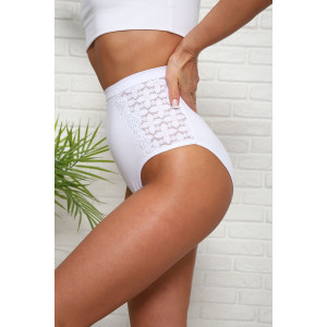 Трусы женские №64908 хлопок стрейч (р-ры: 60-64) белый