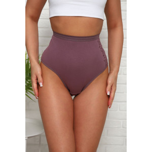 Трусы женские №64908 хлопок стрейч (р-ры: 60-64) слива