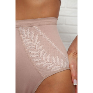 Трусы женские №64907 хлопок стрейч (р-ры: 60-64) бежевый