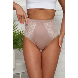 Трусы женские №64907 хлопок стрейч (р-ры: 60-64) бежевый