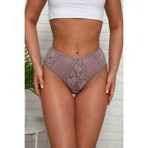 Трусы женские №64906 хлопок стрейч (р-ры: 46-50) кофе