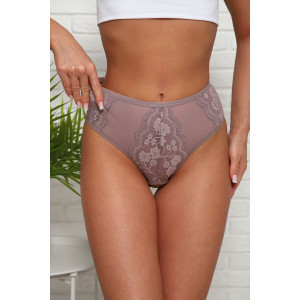 Трусы женские №64906 хлопок стрейч (р-ры: 46-50) кофе