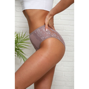 Трусы женские №64906 хлопок стрейч (р-ры: 46-50) кофе