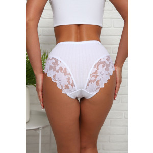 Трусы женские №64905 хлопок стрейч (р-ры: 46-50) белый Трусы женские №64905 хлопок стрейч (р-ры: 46-50) белый