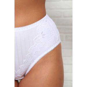 Трусы женские №64905 хлопок стрейч (р-ры: 46-50) белый Трусы женские №64905 хлопок стрейч (р-ры: 46-50) белый