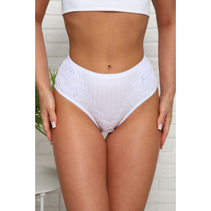 Трусы женские №64905 хлопок стрейч (р-ры: 46-50) белый Трусы женские №64905 хлопок стрейч (р-ры: 46-50) белый