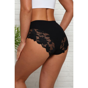 Трусы женские №64905 хлопок стрейч (р-ры: 46-50) черный