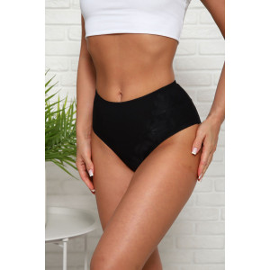 Трусы женские №64905 хлопок стрейч (р-ры: 46-50) черный