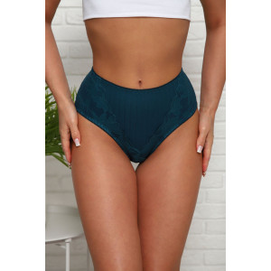 Трусы женские №64905 хлопок стрейч (р-ры: 46-50) изумруд
