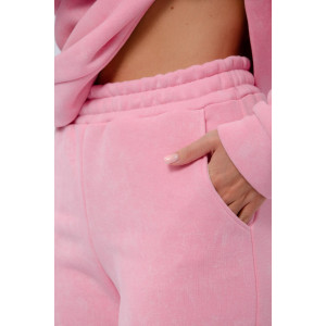 Костюм двойка женский "Винтаж" футер 3-х нитка с начесом (р-ры: 42-52) розовый