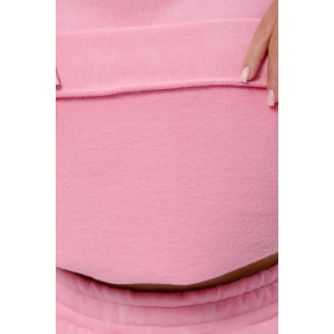 Костюм двойка женский "Винтаж" футер 3-х нитка с начесом (р-ры: 42-52) розовый