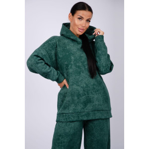 Костюм двойка женский "Винтаж" футер 3-х нитка с начесом (р-ры: 42-52) зеленый