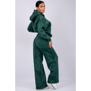 Костюм двойка женский "Винтаж" футер 3-х нитка с начесом (р-ры: 42-52) зеленый