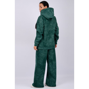 Костюм двойка женский "Винтаж" футер 3-х нитка с начесом (р-ры: 42-52) зеленый