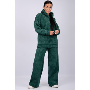 Костюм двойка женский "Винтаж" футер 3-х нитка с начесом (р-ры: 42-52) зеленый