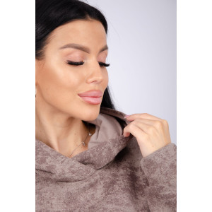 Костюм двойка женский "Винтаж" футер 3-х нитка с начесом (р-ры: 42-52) коричневый Костюм двойка женский "Винтаж" футер 3-х нитка с начесом (р-ры: 42-52) коричневый