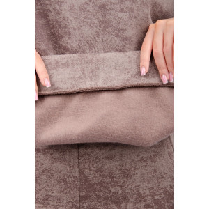 Костюм двойка женский "Винтаж" футер 3-х нитка с начесом (р-ры: 42-52) коричневый Костюм двойка женский "Винтаж" футер 3-х нитка с начесом (р-ры: 42-52) коричневый