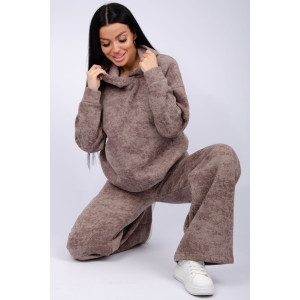 Костюм двойка женский "Винтаж" футер 3-х нитка с начесом (р-ры: 42-52) коричневый Костюм двойка женский "Винтаж" футер 3-х нитка с начесом (р-ры: 42-52) коричневый