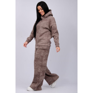 Костюм двойка женский "Винтаж" футер 3-х нитка с начесом (р-ры: 42-52) коричневый Костюм двойка женский "Винтаж" футер 3-х нитка с начесом (р-ры: 42-52) коричневый