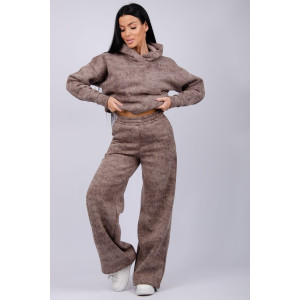 Костюм двойка женский "Винтаж" футер 3-х нитка с начесом (р-ры: 42-52) коричневый Костюм двойка женский "Винтаж" футер 3-х нитка с начесом (р-ры: 42-52) коричневый