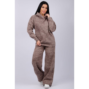 Костюм двойка женский "Винтаж" футер 3-х нитка с начесом (р-ры: 42-52) коричневый Костюм двойка женский "Винтаж" футер 3-х нитка с начесом (р-ры: 42-52) коричневый