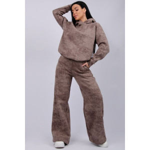 Костюм двойка женский "Винтаж" футер 3-х нитка с начесом (р-ры: 42-52) коричневый Костюм двойка женский "Винтаж" футер 3-х нитка с начесом (р-ры: 42-52) коричневый