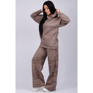 Костюм двойка женский "Винтаж" футер 3-х нитка с начесом (р-ры: 42-52) коричневый Костюм двойка женский "Винтаж" футер 3-х нитка с начесом (р-ры: 42-52) коричневый