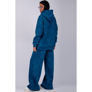 Костюм двойка женский "Винтаж" футер 3-х нитка с начесом (р-ры: 42-52) индиго