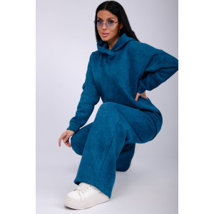 Костюм двойка женский "Винтаж" футер 3-х нитка с начесом (р-ры: 42-52) индиго