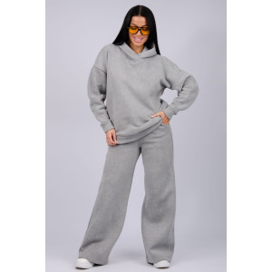 Костюм двойка женский "Винтаж" футер 3-х нитка с начесом (р-ры: 42-52) серый Костюм двойка женский "Винтаж" футер 3-х нитка с начесом (р-ры: 42-52) серый