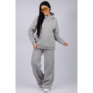 Костюм двойка женский "Винтаж" футер 3-х нитка с начесом (р-ры: 42-52) серый Костюм двойка женский "Винтаж" футер 3-х нитка с начесом (р-ры: 42-52) серый