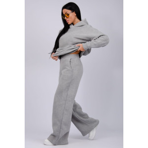 Костюм двойка женский "Винтаж" футер 3-х нитка с начесом (р-ры: 42-52) серый Костюм двойка женский "Винтаж" футер 3-х нитка с начесом (р-ры: 42-52) серый