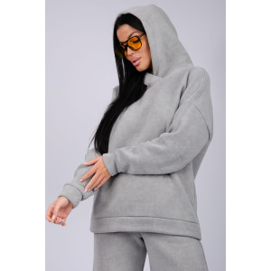 Костюм двойка женский "Винтаж" футер 3-х нитка с начесом (р-ры: 42-52) серый Костюм двойка женский "Винтаж" футер 3-х нитка с начесом (р-ры: 42-52) серый