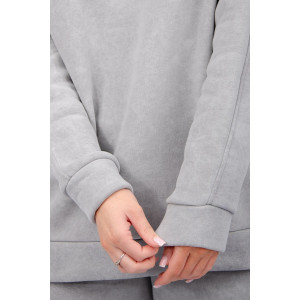 Костюм двойка женский "Винтаж" футер 3-х нитка с начесом (р-ры: 42-52) серый Костюм двойка женский "Винтаж" футер 3-х нитка с начесом (р-ры: 42-52) серый