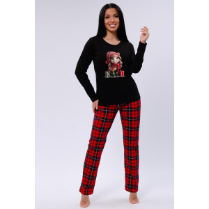 Пижама женская "Рада" кулирка (р-ры: 44-52) Пижама женская "Рада" кулирка (р-ры: 44-52)