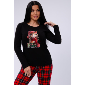 Пижама женская "Рада" кулирка (р-ры: 44-52) Пижама женская "Рада" кулирка (р-ры: 44-52)