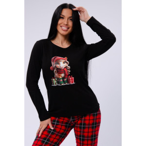 Пижама женская "Рада" кулирка (р-ры: 44-52) Пижама женская "Рада" кулирка (р-ры: 44-52)