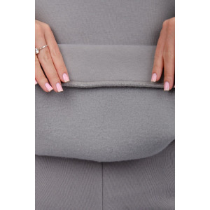 Костюм двойка женский "Дания" футер 3-х нитка с начесом (р-ры: 42-52) серый