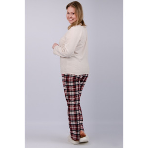 Пижама женская "Десерт" футер 2-х нитка с начёсом (р-ры: 50-60)