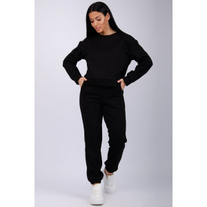 Костюм двойка женский "Богема 2" жаккард (р-ры: 44-54) черный