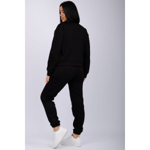 Костюм двойка женский "Богема 2" жаккард (р-ры: 44-54) черный