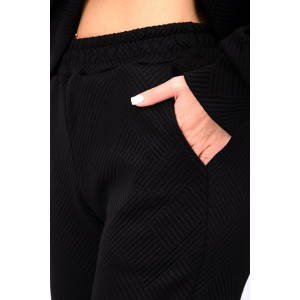 Костюм двойка женский "Богема 2" жаккард (р-ры: 44-54) черный