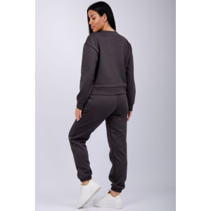 Костюм двойка женский "Богема" жаккард (р-ры: 44-54) серый