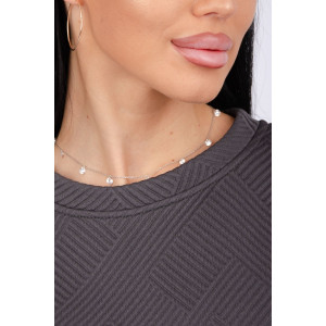 Костюм двойка женский "Богема" жаккард (р-ры: 44-54) серый