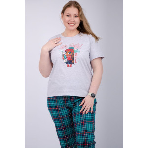 Пижама женская "Маруся 2" (брюки) кулирка (р-ры: 44-54) Пижама женская "Маруся 2" (брюки) кулирка (р-ры: 44-54)