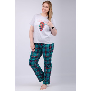 Пижама женская "Маруся 2" (брюки) кулирка (р-ры: 44-54) Пижама женская "Маруся 2" (брюки) кулирка (р-ры: 44-54)